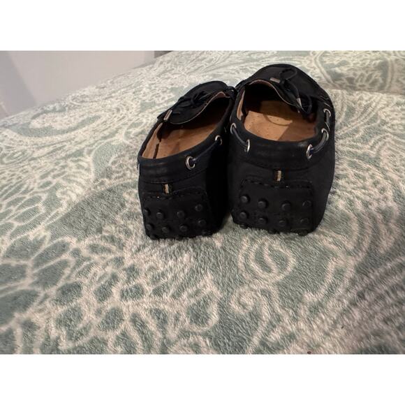 Tod's Leather Driving Moccasins Bow Slip On Loafers Size 38 US 7 - Picture 4 of 6